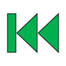 A green arrows on a black background

Description automatically generated